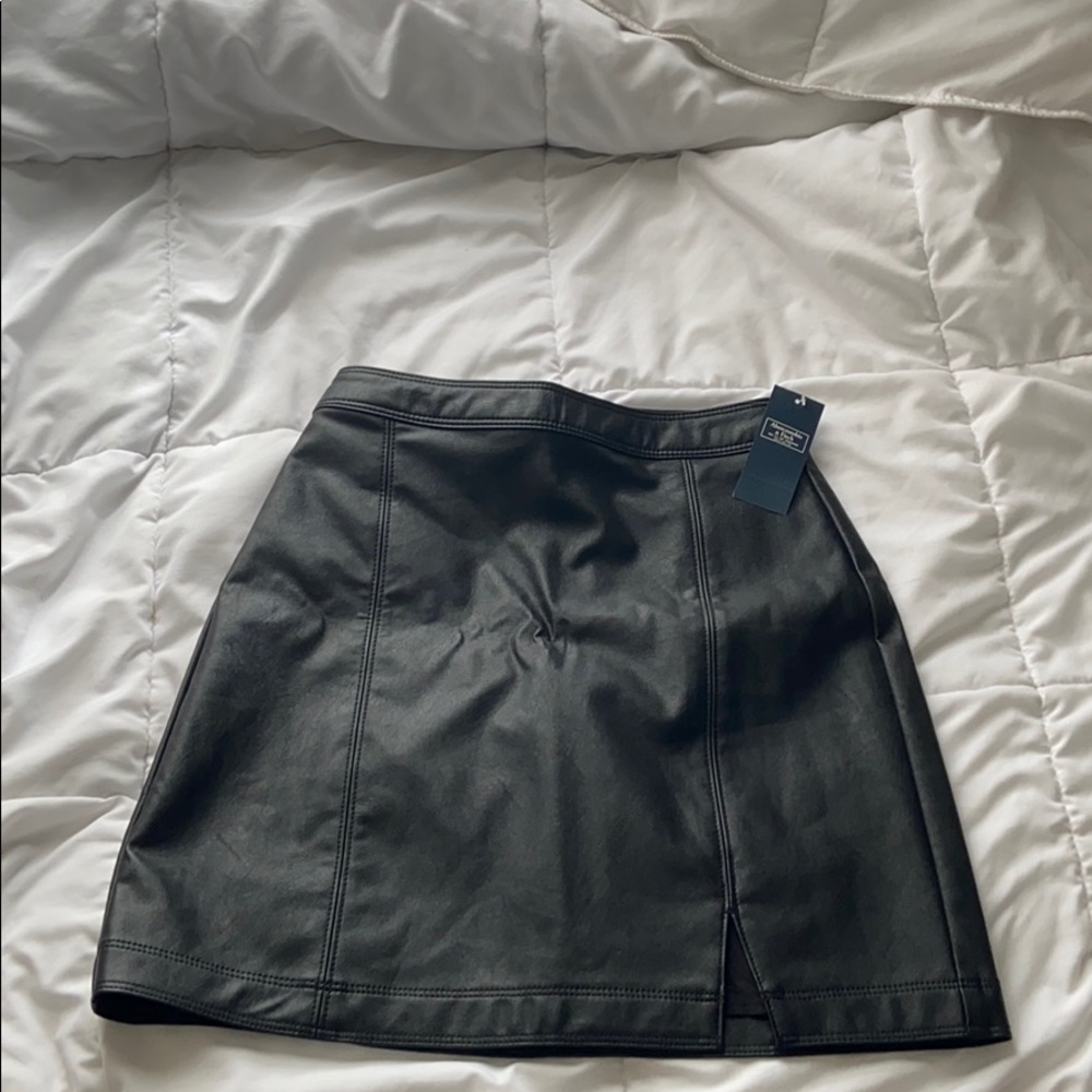 Vegan leather skirt